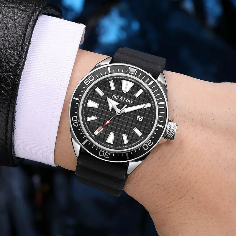 AOCASDIY Casual Men Watch High Quality Watch for Men Luxury Waterproof Luminous Chronograph Man Wristwatch Quartz Men's Watches AOCAS WATCH