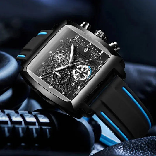Watch for Men Casual Quartz Wristwatches Large Dial Sports Watch Waterproof Wristwatch Leisure Business Men's Watch reloj hombre AOCAS WATCH